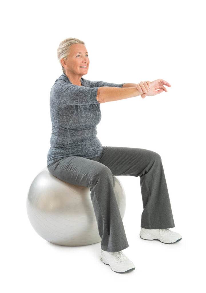 elderly-woman-sitting-on-stability-ball
